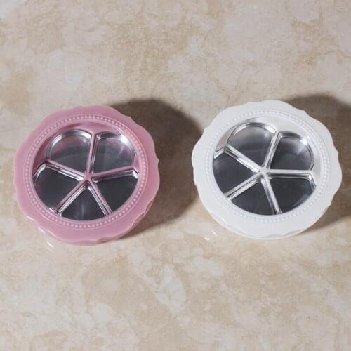5 Grids Empty Cosmetic Blusher Eyeshadow Case Box DIY Makeup Tool Lip Balm Lipstick Pressure Plate Containers 100pcs/lot