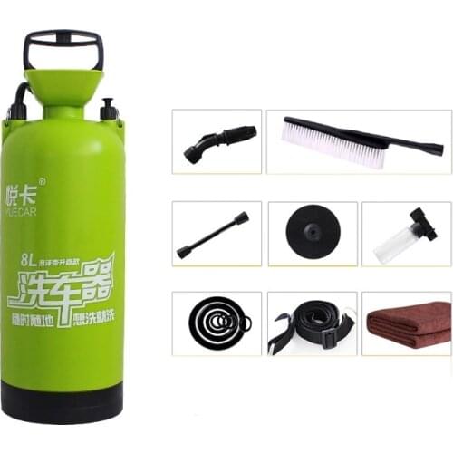 8L Home Use Manual Press Air Car Washer Self-washing Machine Car Wash Gun