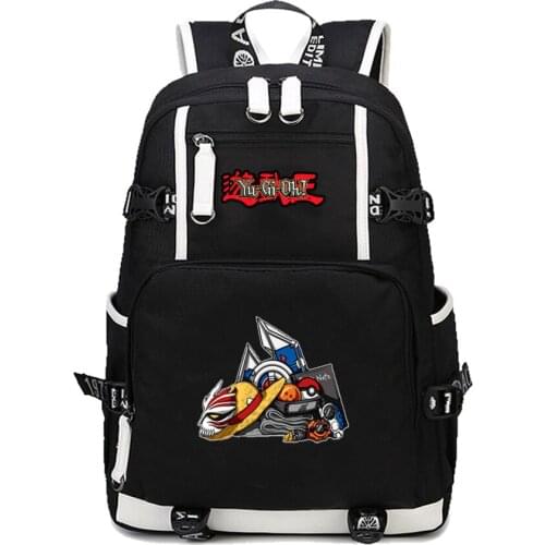 Anime 2020 New Japanese Yu-Gi-Oh! Backpack Cosplay Laptop Backpacks Unisex Student School Bookbag Travel Bag canvas Rucksack
