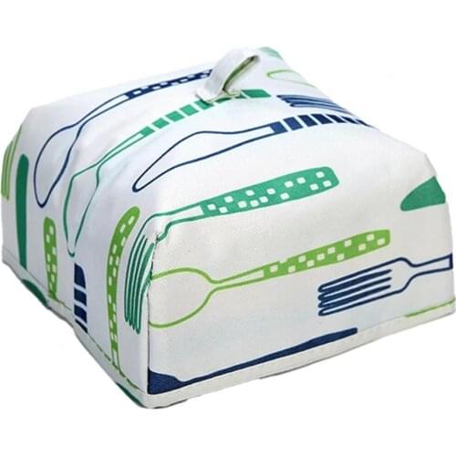 2 Sizes Food Cover Large Capacity Heat Retaining Oxford Cloth Protective Foldable Kitchen Dustproof Waterproof Cover for Kitchen