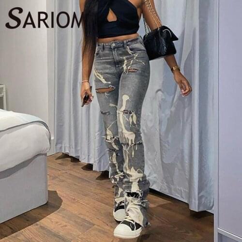 Женские рваные джинсы ENSTAPRIS China At AliExpress