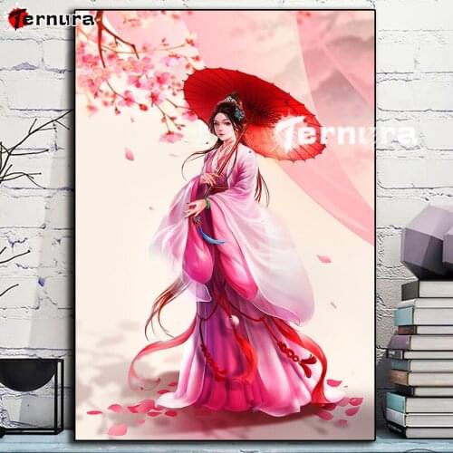 Fantasy girl 5d Diamond Painting Oriental Classical Woman rhinestone painting Mosaic pattern square round diamond cross stitch