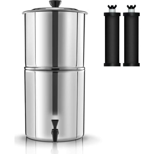 Gravity Water Filter System Water Filtration Bucket for Home Outdoor Camping Hiking Emergency Preparedness