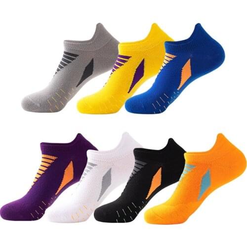 New 5Pairs Summer Men Boat Socks Running Fitness Sports Socks Short Tube Basketball Socks Men Boat Socks Women Thin High Quality