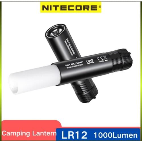 Original NITECORE LR12 Lantern Flashlight 1000 Lumens Retractable Diffuser Enables 2 In 1 Design Camping Light For Camping
