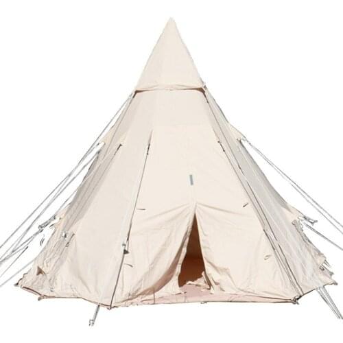 Indian Tent Bell Tent- 100% Cotton, Glamping, Outdoor & Leak-Proof Guaranteed Outdoor Picnic Windproof Family Party tent