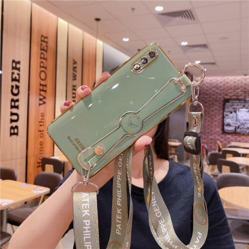 Suitable for Xiaomi Redmi 9 10 9T 9 8 7 Pro Mi 10T Pro Mi1110 9 9T 8Lite A3 shoulder strap plating wrist strap mobile phone case