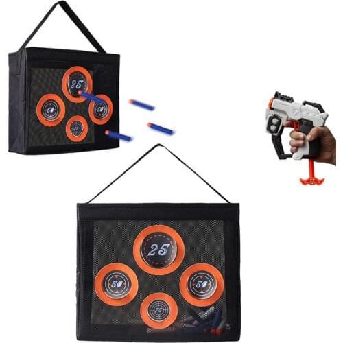 Portable Shooting Practice Target Storage Net Bag Game Accessories Kids Educational Toys for Children Gifts