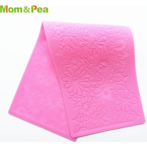 Mom&Pea GX285 Flower Silicone Lace Mold Cake Decoration Fondant Cake 3D Mold Food Grade Silicone Mould
