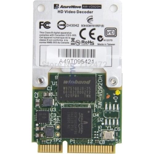 SSEA Wholesale Original New Card 1080p Broadcom BCM970015 BCM70015 Crystal HD Decoder AW-VD920H Mini PCI-E