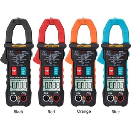 ST206 Digital Multimeter Clamp Meter 6000 Count Amp Current Clamp Measure Tester