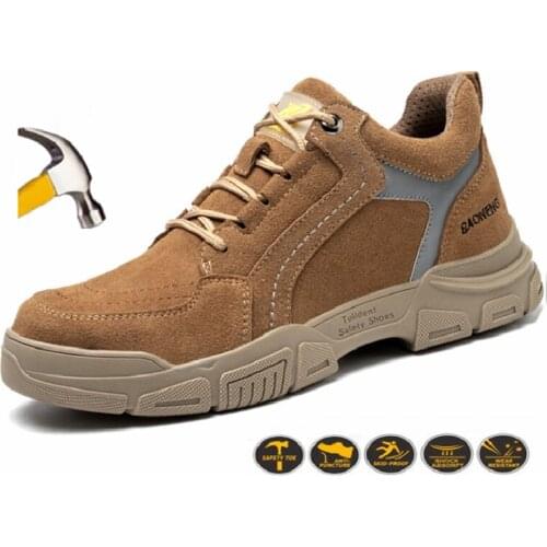 Light Indestructible Ryder Shoes Men Steel Toe Cap Work Safety Shoes Safety Boots Anti-Puncture Wear-resistan Designer Sneakers