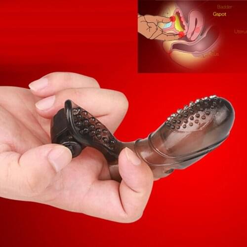 Flirting Electric Finger Vibrator,For Couple Foreplay Nipple Clitoris Stimulation Massager Brush,G-spot Vagina Orgasm Finger Cap