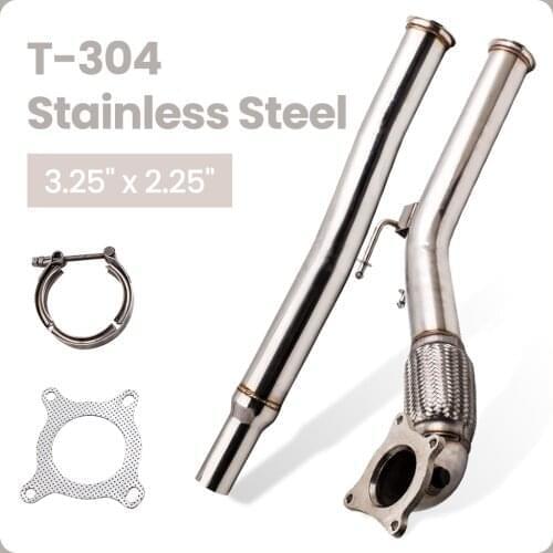 3" Inch Exhaust Turbo Charger Downpipe Decat Pipe For VW Golf Mk5 Mk6 Beetle EOS Jetta3 Passat CC For Audi A3 TT for Seat Leon