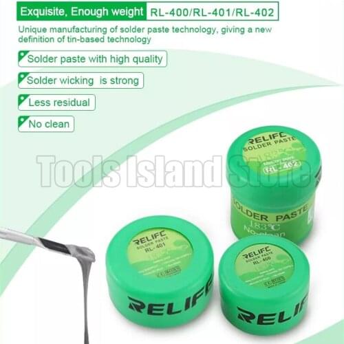High quality Solder Paste Flux No-clean Original RELIFE Soldering Paste Solder Tin Sn63/Pb67 For soldering iron