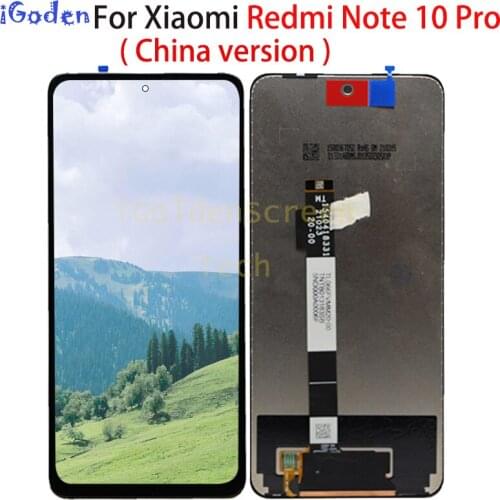6.6'' for Xiaomi Redmi Note 10 Pro lcd display Touch Panel Screen Digitizer For Xiaomi redmi note 10Pro Display China version