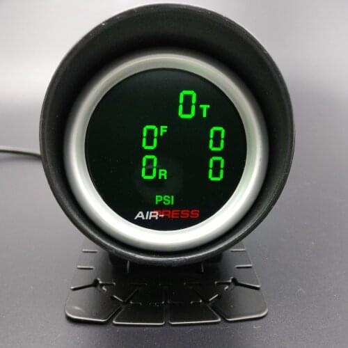 2inch 52mm LCD five pressure Air Pressure Gauge BAR PSI Air suspension Air ride with 5pieces electrical sensors