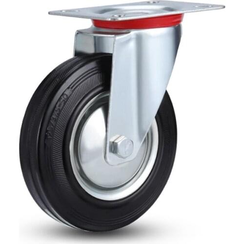 3 inch Wheels trolley Furniture fittings Cross-border rubber caster universal wheel trash wheel caster office chair