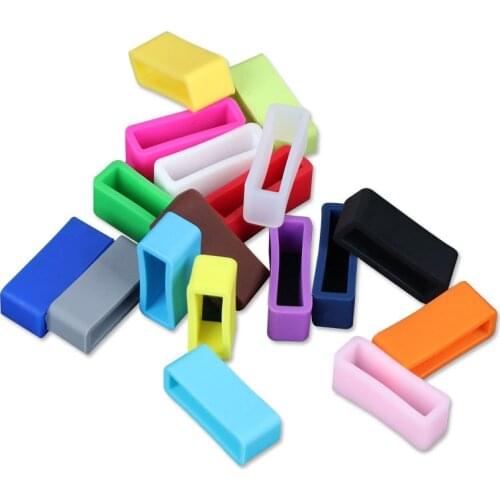 5pcs Silicone Anti-Fall Buckle Ring Loop Keeper Holder For Smart Bracelet Watch Band Intelligent Electronic