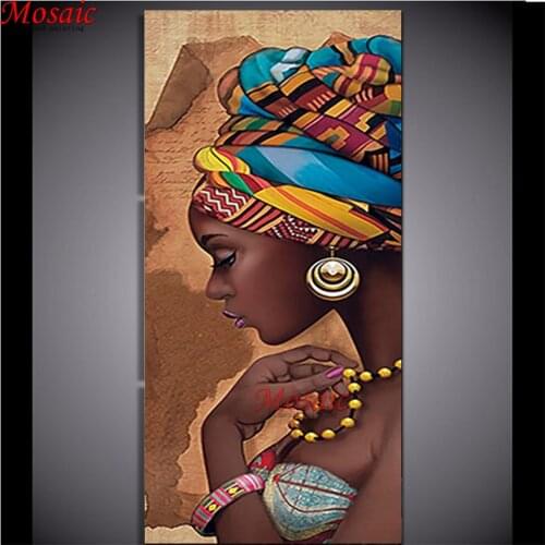 5d diamond Painting Home Decor 5d diamond embroidery Black Woman Wall Art diamond cross stitch large size pictures