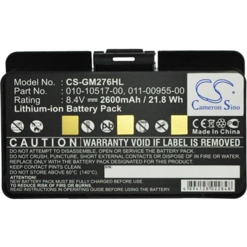 Cameron Sino 2600mAh Battery For Garmin GPSMAP 276,GPSMAP 296,GPSMAP 276c,010-10517-00 010-10517-01 011-00955-00