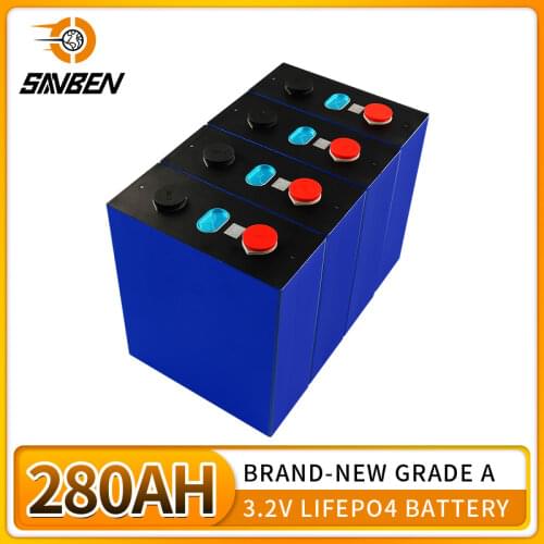 EVE 3.2V 280AH Brand New Version Lifepo4 Grade A Fully Matched DIY Rechargeable Battery Pack EU US Tax Free With Busbars
