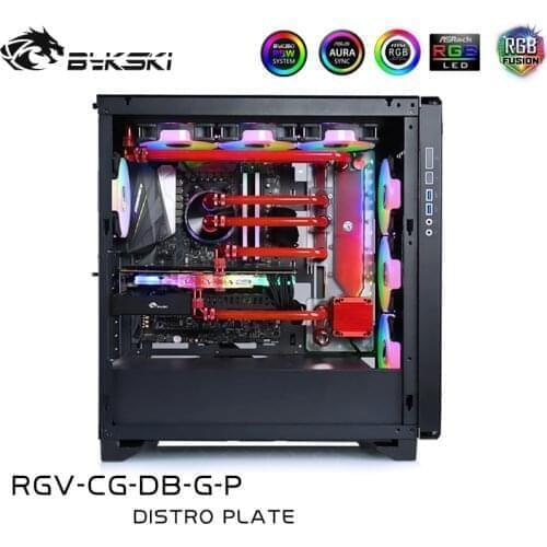 Bykski RGV-CG-DB-G-P Waterway Boards For COUGAR DarkBlader Case For Intel CPU Water Block & Single GPU Building