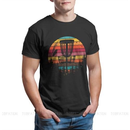 Vintage Graphic TShirt Disc Golf Baskets Throw Sport Creative Tops Leisure T Shirt Male Tee Unique Gift Clothes