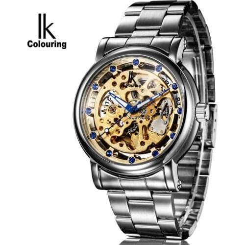 IK colouring Mens Gold Watch