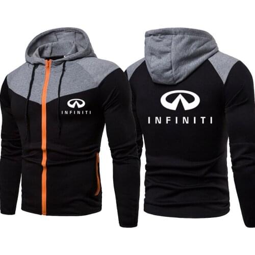 NEW Men sports jacket Baseball Jacket Infiniti logo hot sale jackets Spring Autumn cotton Splicing Fashion casual men clothing