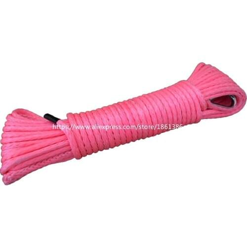 Free Shipping 4mm*15m ATV UTV SUV Winch Line ,Synthetic Rope,Towing Rope,Plasma Rope