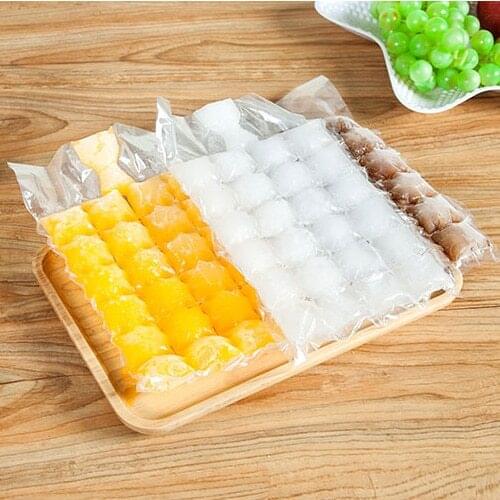 100 Pcs disposable ice-making bags Ice Cube Tray Mold Makes Shot Glasses Ice Mould Novelty Gifts Ice Tray Summer Drinking Tool