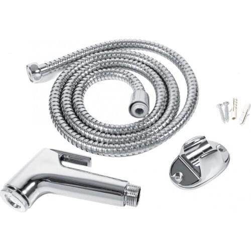 Multi-functional ABS Bathroom Handheld Toilet Bidet Shower Sprayer Hose Wall Bracket Set