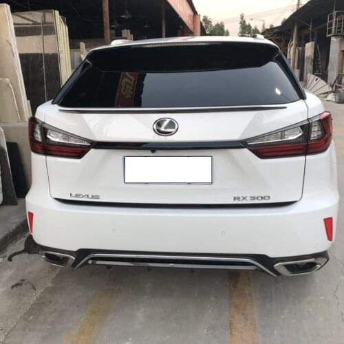MONTFORD ABS Plastic Unpainted Color Rear Trunk Boot Wing Rear Lip Spoiler For Lexus RX200t RX450h RX 2016 2017 2018 Car Styling