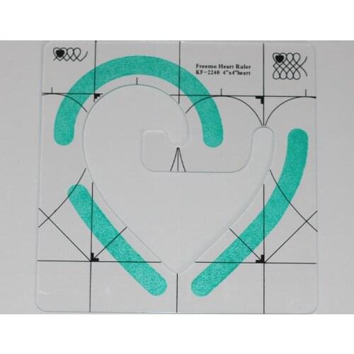 Non-slip new ruler freemo heart ruler 4"X4"heart #KF-2240