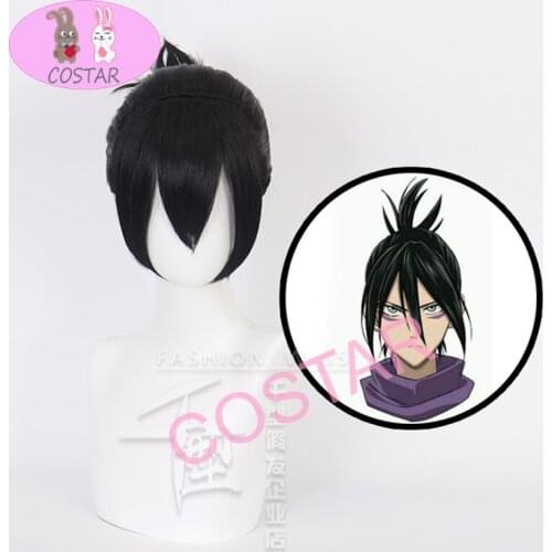 The Speed Sonic Cosplay Wig ONE PUNCH-MAN Costume Black Heat Resistant Synthetic Hair Party Costume
