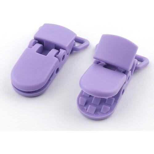 10pcs Plastic duckbill clip Pacifier Clips Duck-mouth Buckle U Plastic Solid Color Clamp DIY Rope garment Rope buckle