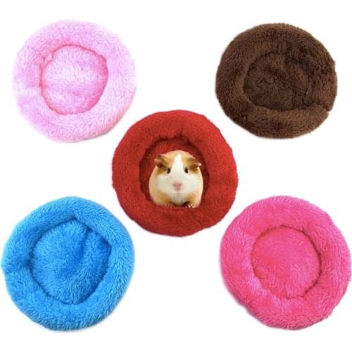 Plush Pet Nest Pad Arctic Cotton Cushion Hamster Sleeping Bed Chinchilla Guinea Pig Small Animal Cage Mat Winter pet supplies