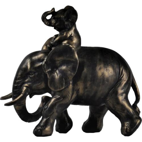 Qdec Stylish Design Modern Design Bedroom Living Room and Offices For Elephant Trinket Sculpture Polyurethane Material Handmade