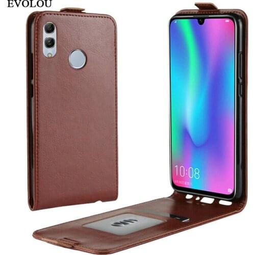 Retro UP Down Flip Leather Case for Huawei Honor 10 Lite 10i 20i HRY-LX2 Cover Huawei P Smart Plus 2019 POT-LX3 Flip Wallet Case