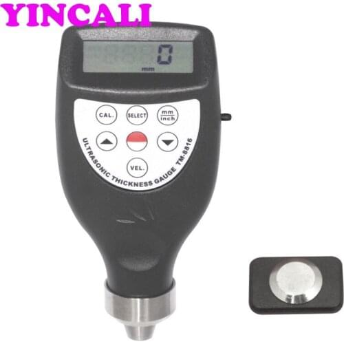 Wide Measuring Range TM-8816 Ultrasonic Thickness Meter LCD 4 Digitals Applicable to measure the thickness of many materials