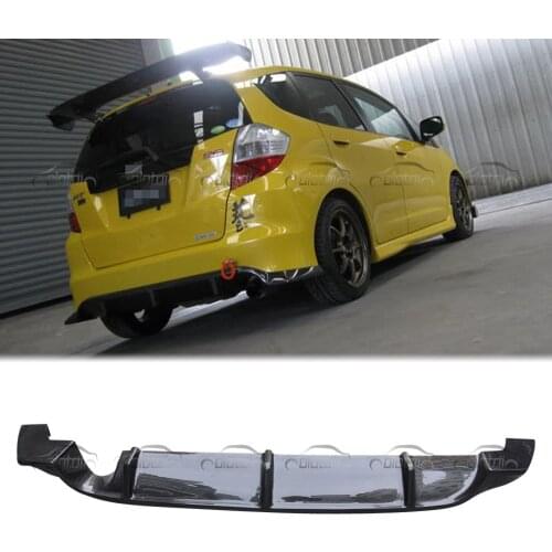 Carbon Fiber Rear Lip Bumper Diffuser Spoiler for Honda FIT JAZZ 2009-2013