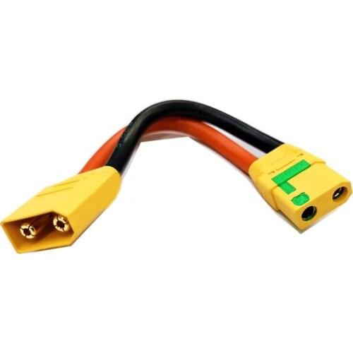 XT90 XT90S Male to Female Plug Extension Line 10AWG Silicone Wire Battery ESC Balance Charging Adapter Cable for Aircraft Model