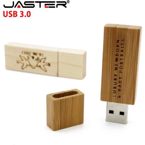 JASTER USB 3.0 CustomLOGO Wooden memory Stick usb flash drive pen drive pendrive 8gb 16gb U disk wedding gift high speed