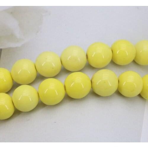 Color options!Riverstones loose beads 10mm DIY round stone 15 inches women fashion jewelry fit making design