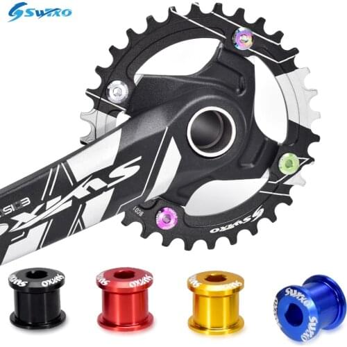 SWTXO 4/5Pcs Bicycle Chainwheel Screws 6.5/8.5mm MTB Road Bike Chainring Bolt Alloy 7075 Crank Bolts For Crankset Parts