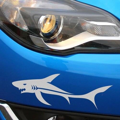 10 Pieces Customization SHARK Stickers Decal Car-Styling For vw audi ford bmw Honda Benz Toyota opel Nissan SEAT car accessories