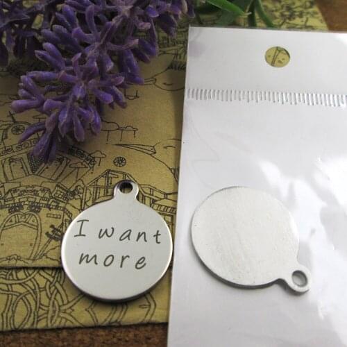 20pcs--"I want more "stainless steel charms more style for choosing DIY Charms pendants for necklace