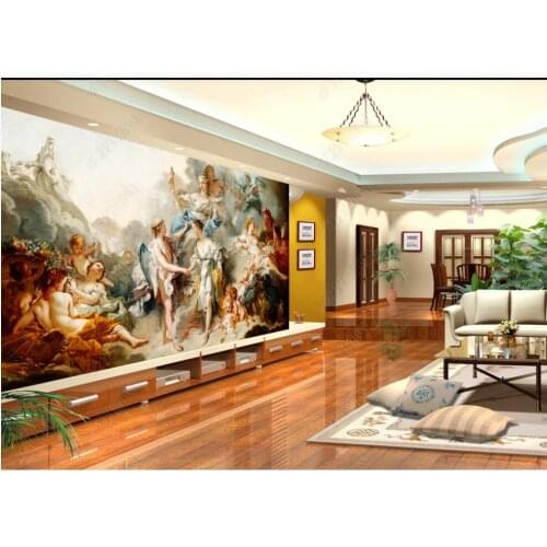 3d photo wallpaper custom mural European-style court character lady little angel home decor living room wallpaper for walls 3 d