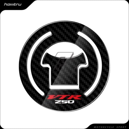 3D Carbon-look Motorcycle Fuel Gas Cap Protector Decals Case for HONDA VTR250 VTR 250 1997-2012